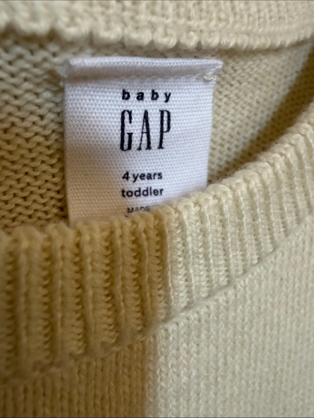 GAP Cream Sweater Dress with Pink & Purple Plaid Skirt- Never Worn